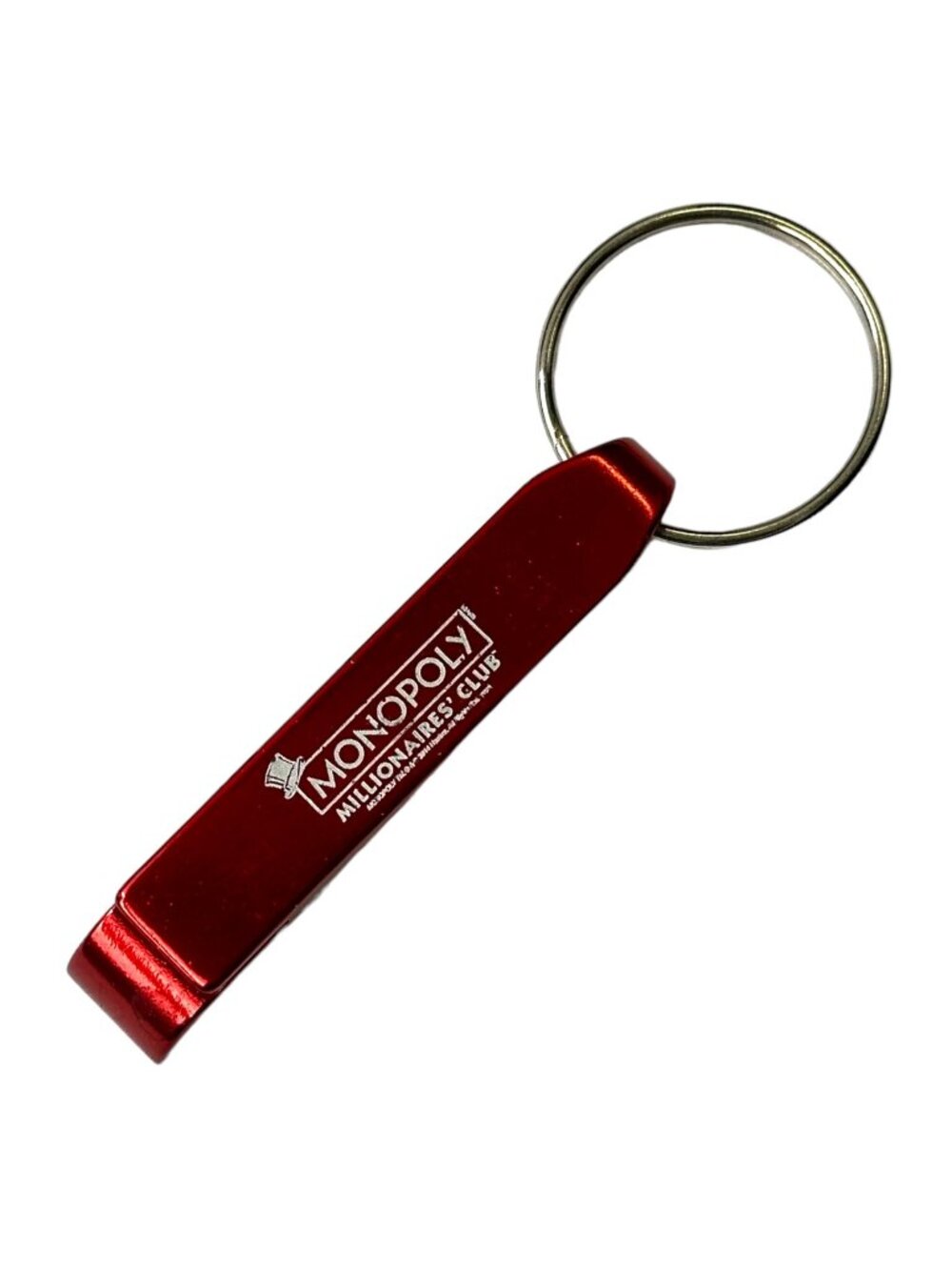 Vintage Monopoly Red Millionaire Club Bottle Opener Keyring EUC